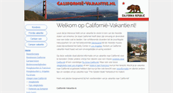 Desktop Screenshot of californie-vakantie.nl